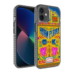 DailyObjects Yellow & Blue Road King Truckback Printed iPhone 12 Mini Back Case-83