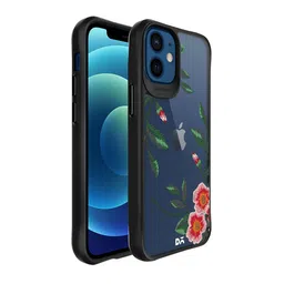DailyObjects Transparent Flower Embroidery Printed iPhone 12 Mini Back Case-24