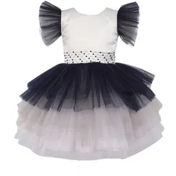 The Magic Wand Girls Layered Net Dress-image-30
