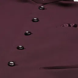 ESSAS club Men Solid Nehru Jacket with Pocket Square image 4