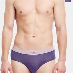 BODYX Men Pack Of 2 Cotton Basic Briefs BX07B-Mulled-Grape-2PCS-XL-29