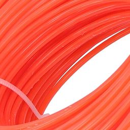 sadaiv nipun dil se desh seva Sadaiv Nipun Nylon Grass Strimmer Line Diameter 2.4mm Length 50m Round Rope Weed Trimmer String Wire Line for Park Garden Yard Field Lawn, Orange image 4
