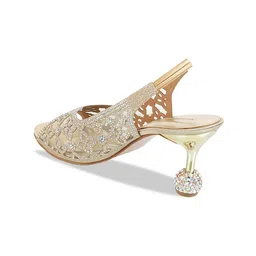 Mochi Embellished Block Peep Toes image 2