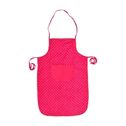 Kuber Industries Set of 2 Pink Dot Printed Cotton Aprons image 2