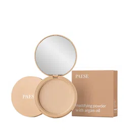 Paese Cosmetics Mattifying Pressed Powder with Argan Oil 8 g -Polcelain 01 image 2