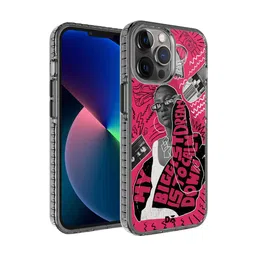 DailyObjects Black & Pink Printed  Down The Street Stride  iPhone 12 Pro Phone Case-13