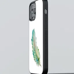 macmerise SK Feather Art Design Glass iPhone 12 Pro Back Case-37