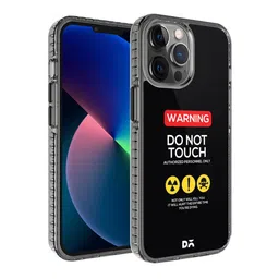 DailyObjects Multi-Coloured Do Not Touch Printed iPhone 12 Pro Max Phone Case image 1