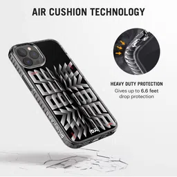 DailyObjects Black & White Printed Do Not Touch iPhone 12 Pro Max Phone Case image 3