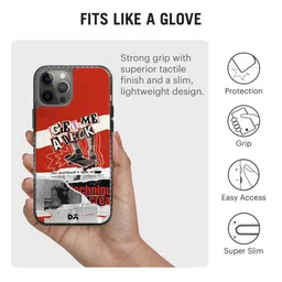 DailyObjects Black & Red Printed Get Me A Deck Stride  iPhone 12 Pro Max Phone Case image 5