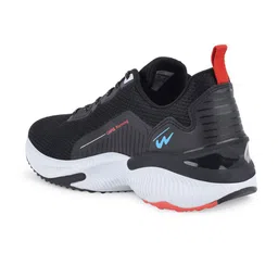Campus Men Black Mesh Running Non-Marking Shoes image 5