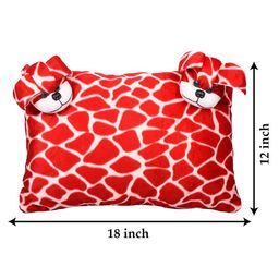 Kuber Industries Kids Set of 2 Red Teddy Design Pillows image 5