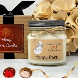 Aromatic Fables Jasmine Scented Candle with Raksha Bandhan Gift Pack-image-36