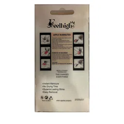 FEELHIGH 24Pcs Pre Glued Press On Artificial Nails - Shade 08 image 2
