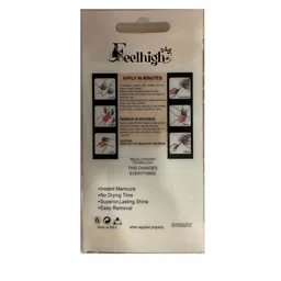 FEELHIGH 24Pcs Pre Glued Press On Artificial Nails - Shade 11 image 2