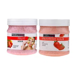 FEELHIGH Set Of 2 Mixfruit Scrub & Strawberry Scrub - 500 ml Each-60