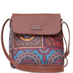 ZOUK Ethnic Motifs Printed Structured Sling Bag image 4
