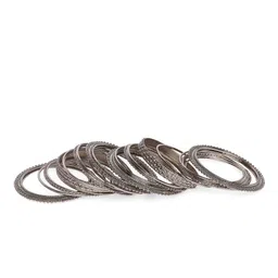 Sangria Set Of 26 Oxidised Bangles image 3