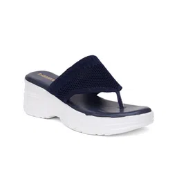 FABBHUE Textured Open Toe Wedges image 3
