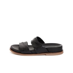 Peach Flores Leather Open Toe Open Toe Flats image 2