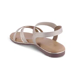 Tresmode Textured Backstrap Open Toe Flats image 2