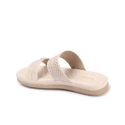 Mast & Harbour Textured Open Toe Flats image 3