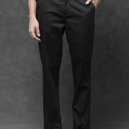 RARE RABBIT Men Comotel Regular Fit Mid-Rise Cotton Trouser-image-99