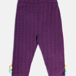 MINI KLUB Infants Girls Self Design Easy Wash Pure Cotton Trousers-image-7