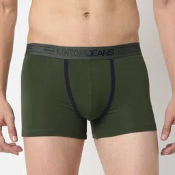 UnderJeans by Spykar Pack Of 2 Outer Elastic Trunk image 5