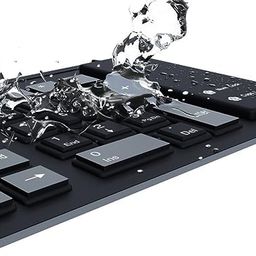 ruhza Flexible Foldable Silicone Keyboard USB Wired Waterproof Rollup Keyboard for PC Notebook Laptop (Black) image 5