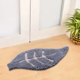 FABINALIV Grey Floral Anti-Skid Doormat-image-26