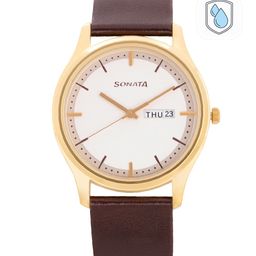 Sonata Essentials Men Off White Analogue watch 77082YL03-picture-3