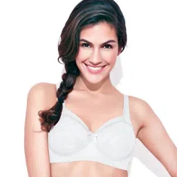 Enamor FB06 Classic Lift Full Support Bra - Non-Padded Wirefree Full Coverage - White-picture-16
