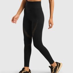Musclemind Women Seamless Workout Black Leggings-picture-0