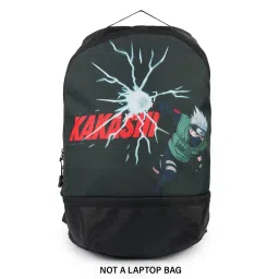 Bewakoof Unisex Black Kakashi Printed Backpack-picture-20