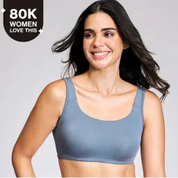 Nykd by Nykaa Soft Cup Easy-Peasy Slip-on Bra with Full Coverage - Blue NYB113-picture-33