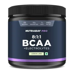 Nutrabay Pro BCAA 8:1:1 with Electrolytes - Lemon Lime-picture-28