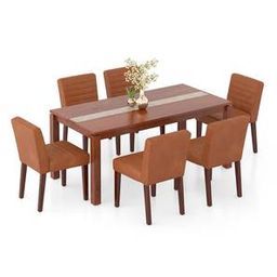 urban ladder Atlas Crest Solid Wood 6 Seater Dining Table with Ludo Solid Wood Dining Chairs-picture-45