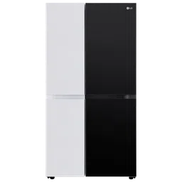 LG 650 Litres 3 Star Frost Free Side by Side Refrigerator with Antibacterial Gasket (GLB257DMK3, Moon Knight)-image-89
