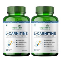 Simply Herbal L-Carnitine,  120 tablet(s)  Unflavoured (Pack of 2) -46