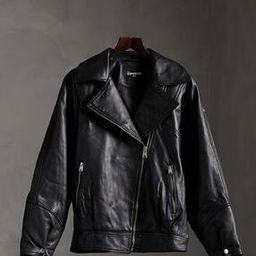 Edit Hybrid Leather Biker Jacket-picture-13