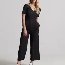 superdry V-neck Jumpsuit with Insert Pockets-picture-8