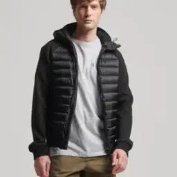 Hooded Storm Hybrid Padded Regular Fit Jacket-picture-19