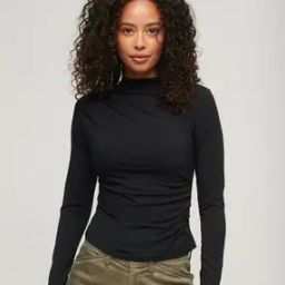Long Sleeve Ruched Jersey Top-image-18