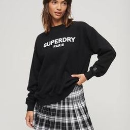 Sport Luxe Loose Crew-Neck Sweatshirt-image-17