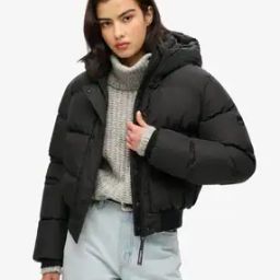 Women Hooded Sports Regular Fit Puffer Jacket-38