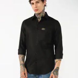 Men Vintage Safari Regular Fit Shirt with Patch Pocket-image-95