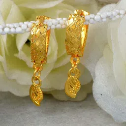 MEMOIR Gold-Plated Heart Shaped Drop Earrings-19