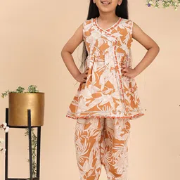 Cutiekins Girls Floral Printed Kurta with Dhoti Pant-image-11