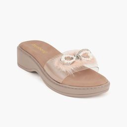 DressBerry Textured Party Platform Sandals-42
